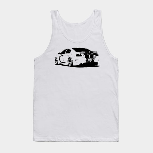 Dodge Charger Hellcat - stylized Tank Top by mal_photography